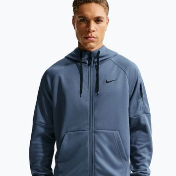 Чоловіча тренувальна кофта  Nike Therma Fit Full-Zip diffused blue/diffused blue/black
