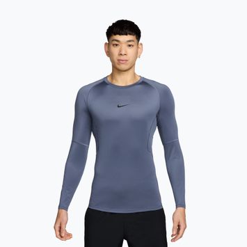 Лонгслів для тренувань чоловічий Nike Pro Dri-Fit Tight Fitness diffused blue/black