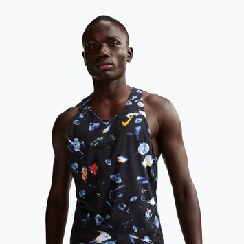 Чоловіча бігова футболка Nike AeroSwift Dri-Fit ADV Singlet black/laser orange