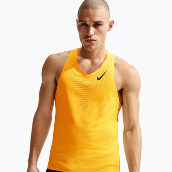 Футболка для бігу чоловіча Nike AeroSwift Dri-Fit ADV laser orange/black