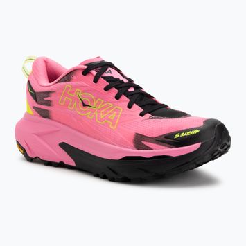 Кросівки для бігу чоловічі HOKA Mafate 5 neon rose/black