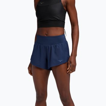 Шорти для бігу жіночі HOKA Glide 4" midnight blue