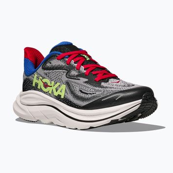 Кросівки для бігу дитячі HOKA Clifton 10 foggy grey/black