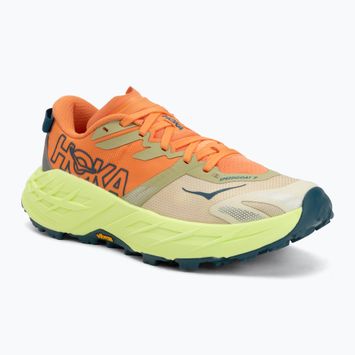 Кросівки для бігу жіночі HOKA Speedgoat 7 persimmon/neon yuzu