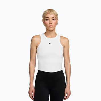 Футболка жіноча Nike One Fitted Dri-Fit Cropped Tank thunder white/black