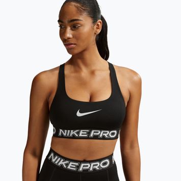 Бюстгальтер для тренувань Nike Pro Light Support Non Padded black/white/metallic silver