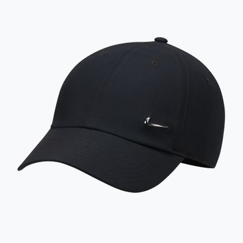 Кепка Nike Dri-Fit Club Unstructured Metal Swoosh 2026 black/metallic silver