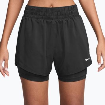 Жіночі шорти Nike One Dri-Fit High-Waisted 3" 2In1 black/white