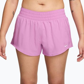 Шорти жіночі Nike One Dri-Fit 3" light magenta/white