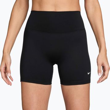 Жіночі шорти Nike One High-Waisted Biker 5" black/white