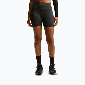 Шорти жіночі Nike Pro Seamless High-Waisted Biker 5" dark smoke grey