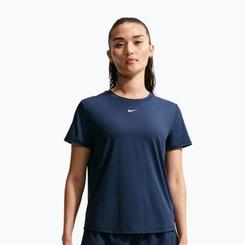 Футболка для тренувань жіноча Nike One Classic midnight navy/white