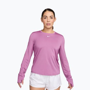 Longsleeve treningowy Nike One Classic Dri-Fit light magenta/white