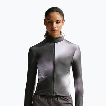 Кофта для бігу жіноча Nike Swift Dri-Fit Full Zip Mid-Layer dark smoke grey/light smoke grey