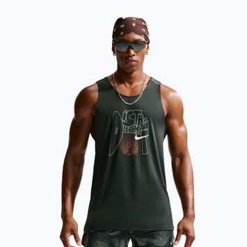 Футболка для бігу чоловіча Nike Stride Dri-Fit ADV black spruce