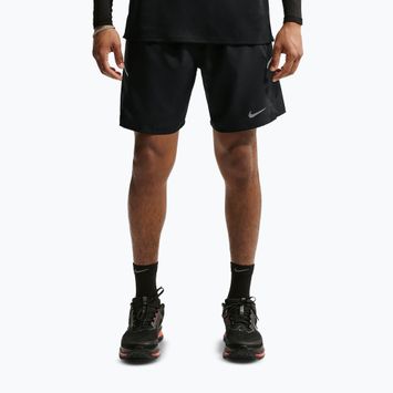 Шорти для бігу чоловічі Nike Miler Dri-Fit Brief Lined7" black/black