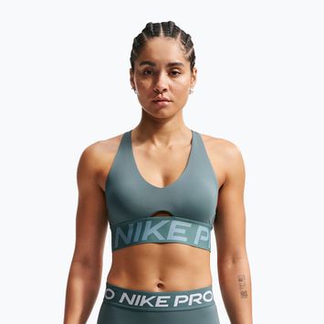 Бюстгальтер для тренувань Nike Pro Sculpt Medium Support mineral slate/denim turquoise/white