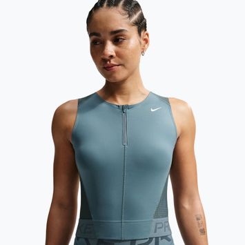 Футболка для тренувань жіноча Nike Pro Dri-Fit mineral slate/faded spruce/white