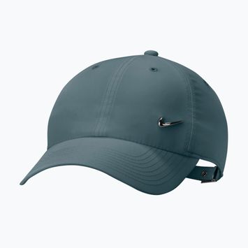 Кепка Nike Dri-Fit Club Unstructured Metal Swoosh mineral Mineral slate/metallic silver