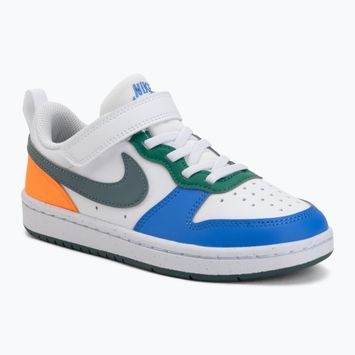 Взуття дитяче Nike Court Borough Low Recraft white/malachite/mineral slate