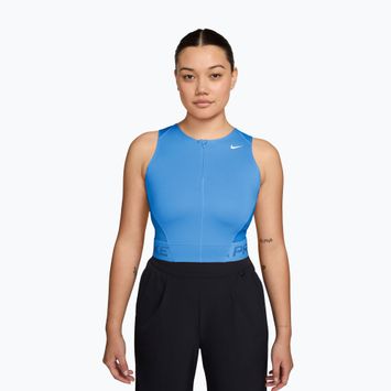 Футболка для тренувань жіноча Nike Pro Dri-Fit university blue/light photo blue/white