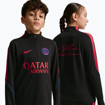 Кофта футбольна дитяча Nike Paris Saint-Germain Strike Dri-Fit Soccer Knit Drill Top black/global red/global red
