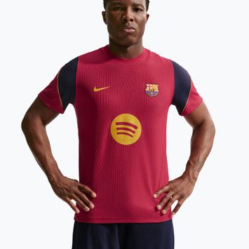 Футболка футбольна чоловіча Nike FC Barcelona Dri-Fit ADV Strike Elite noble red/blackened blue