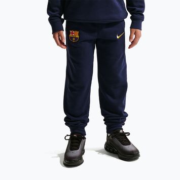 Штани дитячі Nike FC Barcelona Club Jogger blackened blue/mineral yellow