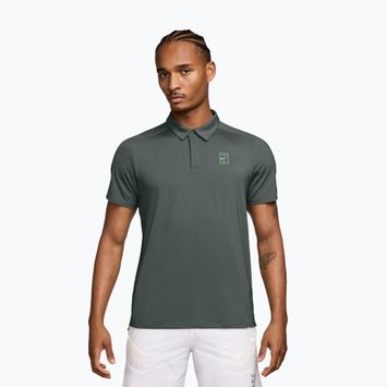Чоловіча тенісна футболка поло Nike Court Dri-Fit Advantage camo green/cucumber calm
