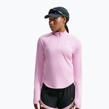 Кофта для бігу жіноча Nike Tempo Dri-Fit 1/4 Zip pink rise