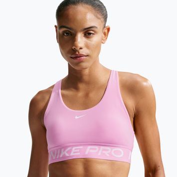 Бюстгальтер для тренувань Nike Pro 365 pink rise/white