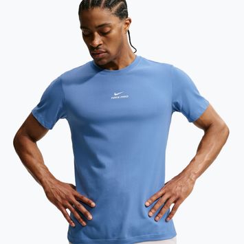 Футболка для тренувань чоловіча Nike Pro indigo storm/white