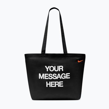 Сумка Nike Heritage "Your Message Here" Tote 22 l black/white/safety orange