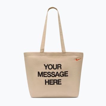 Сумка Nike Heritage "Your Message Here" Tote 22 l oatmeal/safety orange/safety orange