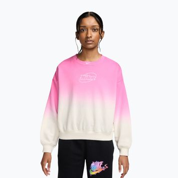Кофта дитяча Nike Sportswear Studio sail/playful pink/white