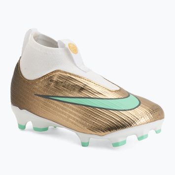 Футбольне взуття дитяче Nike Jr. Mercurial Superfly 11 Academy "Kylian Mbappé" metallic gold/green glow