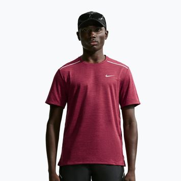 Футболка для бігу чоловіча Nike Miler Dri-Fit UV tough red/mystic dates