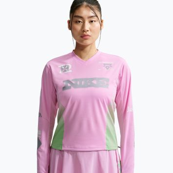 Лонгслів для бігу жіночий Nike Swift Jersey Top pink rise/illusion green