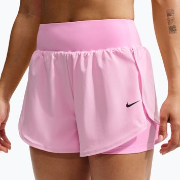 Шорти для тренувань жіночі Nike Pro Sculpt pink rise/black