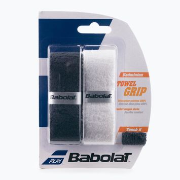 Обгортки для бадмінтонних ракеток Babolat Towel Grip 2 шт чорний/білий