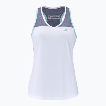 Жіноча тенісна футболка Babolat Play білий/синій верес