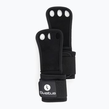 Гімнастичні рукавички для силових тренувань і кросфіту Sveltus Premium Hole Hand Grip чорні 5656