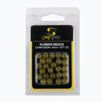 Намистини коропові  Carp Spirit Rubber Beads Cam 25шт зелені ACS010233
