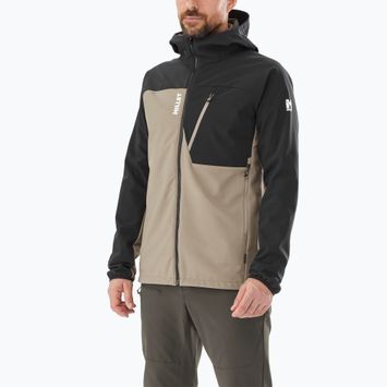 Куртка софтшел чоловіча Millet Magma Shield Hoodie dorite/ black
