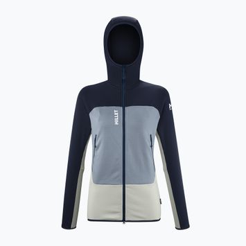 Кофта жіноча Millet Fusion Grid Hoodie foggy dew/saphir