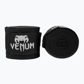 Боксерські бинти Venum Kontact 450 см вересовий чорний