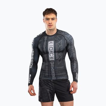 Чоловіча рашгард з довгим рукавом Venum Karate Combat black/grey