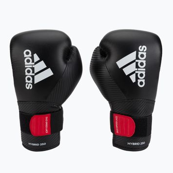 Рукавиці боксерські adidas Hybrid 250 Duo Lace чорні ADIH250TG