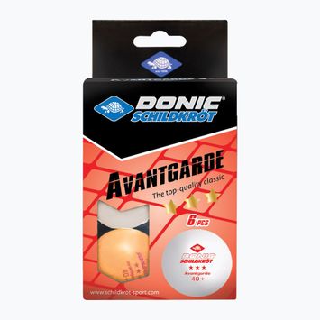 М'ячі для настільного тенісу Donic-Schildkröt 3-Star Avantgarde ball Poly 40+ 6 шт. кольорові 608533