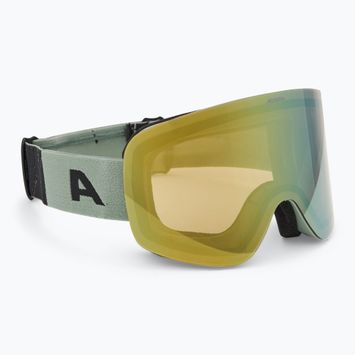 Окуляри лижні Alpina Penken Q-Lite willow/ green matt/ gold